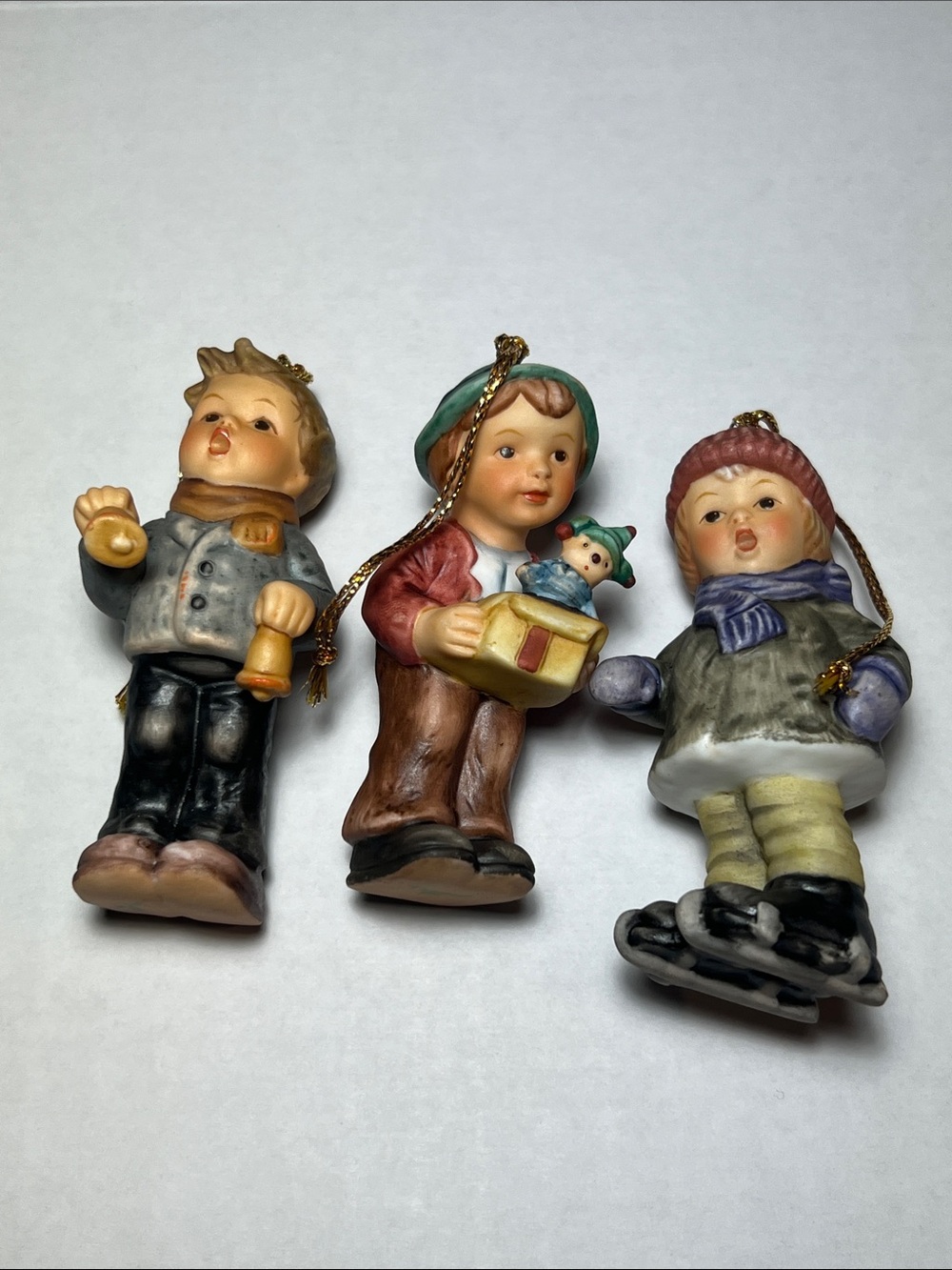 Vintage Goebel 1999 Berta Hummel Porcelain Christmas Ornaments